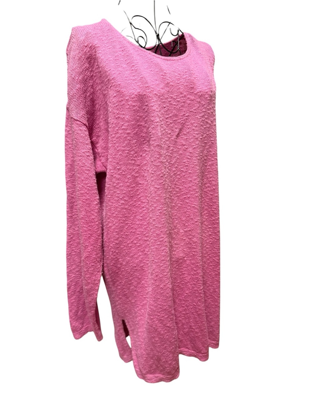 Avalin Pink oversized Crewneck Knit Sweater 3X